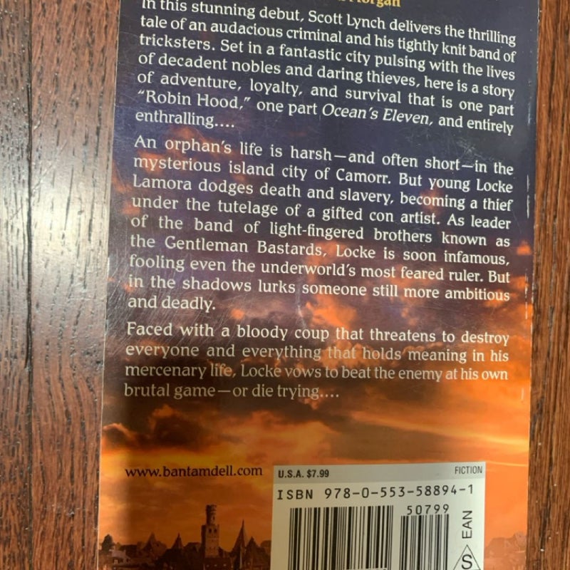 The Lies Of Locke Lamora (book 1) Grimdark Fantasy series