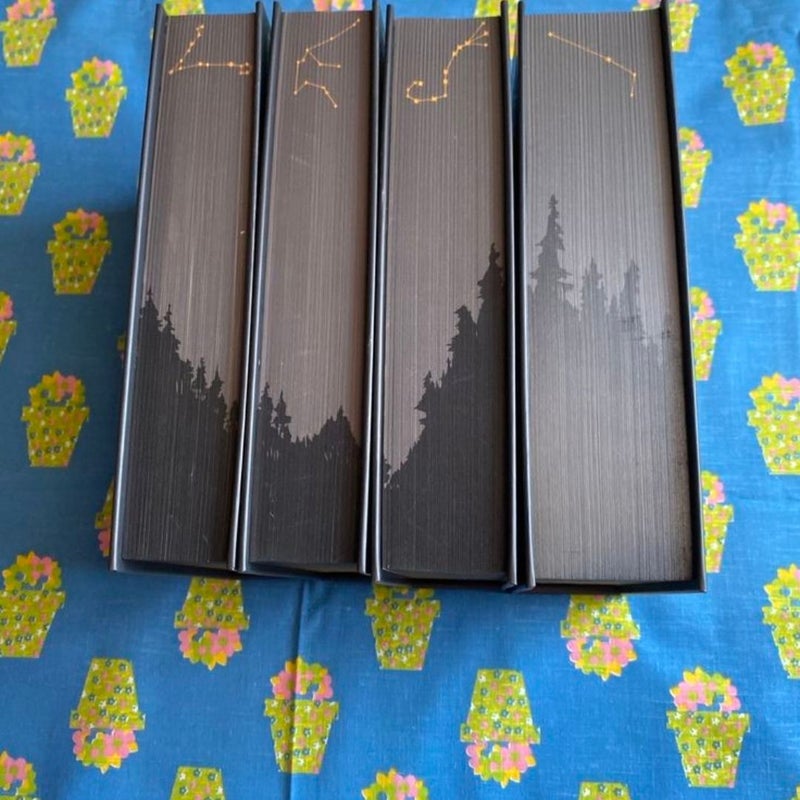 Bookish Box exclusive special edition of Zodiac Academy, books 5-8
