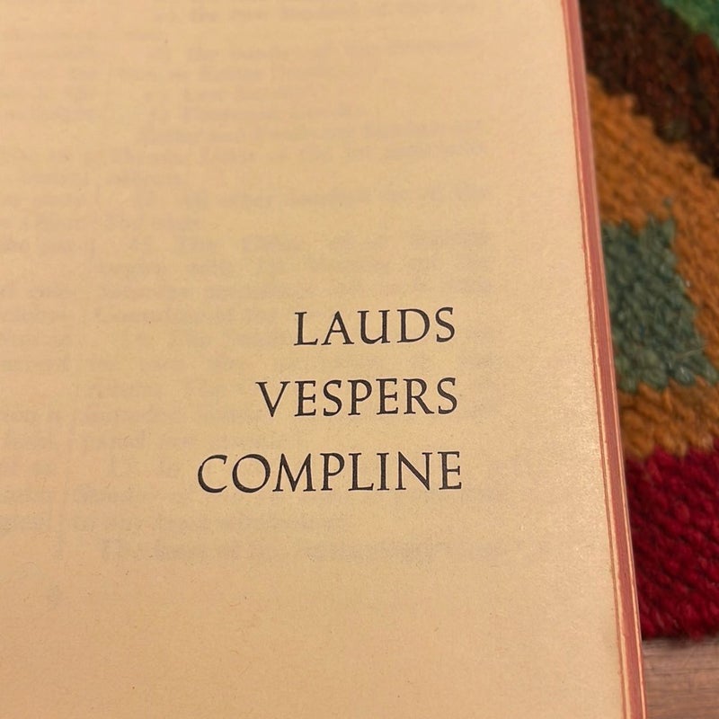 Lauds Vespers Compline (1965)