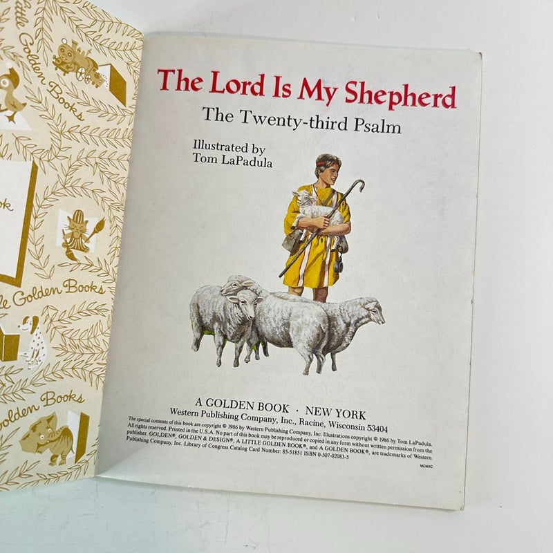 The Lord is My Shepherd-Little Golden Book 1986