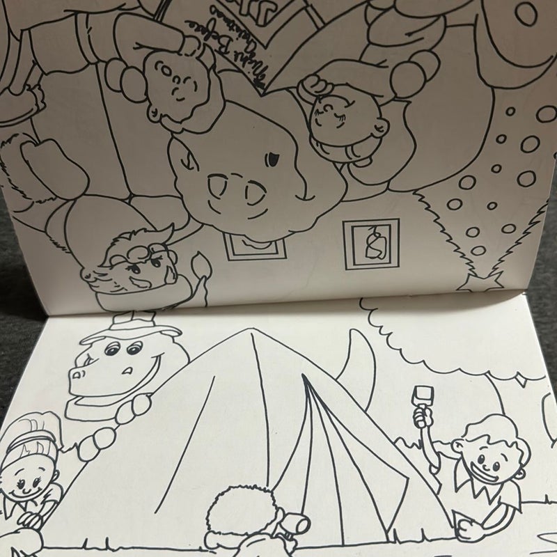 Barney coloring book 