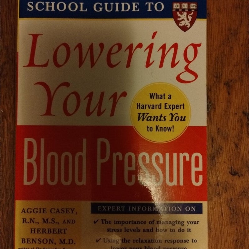 Lowering your blood pressure