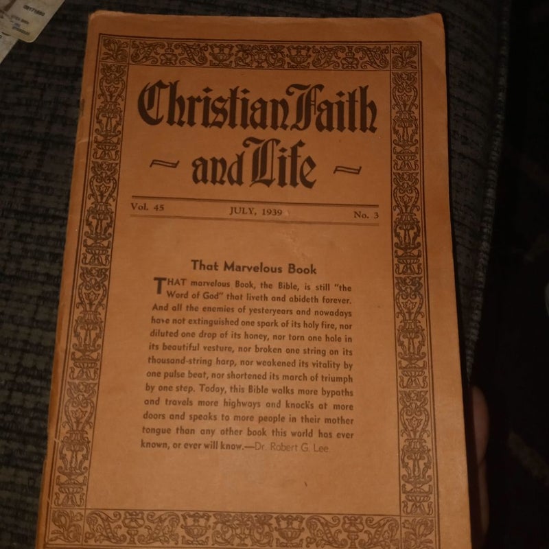 Christian faith and life