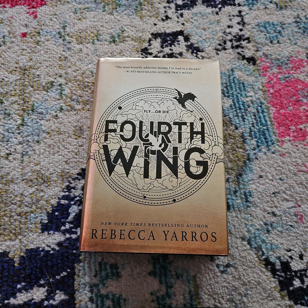 Fourth Wing, Rebecca Yarros, Stenciled Books, Sprayed Edges, Bestseller,  Fantasy 