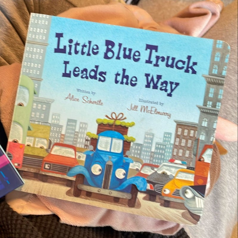 Little Blue Truck Leads the Way Board Book