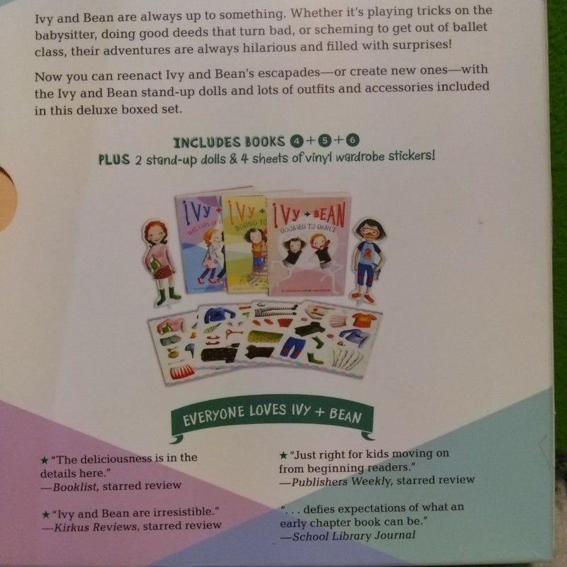 Ivy + Bean Books 1-6 + Secret Treasure Box with Stickers & Dolls