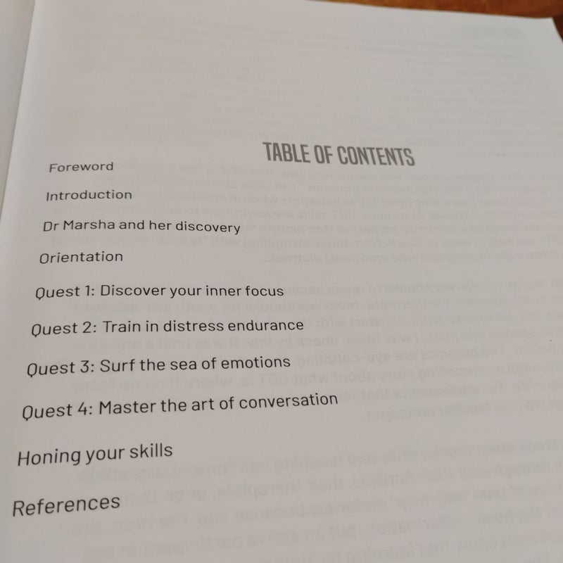 DBT skills workbook for teens