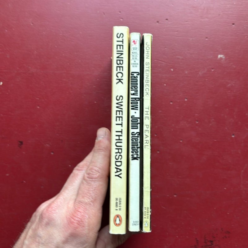 3 by Steinbeck: Sweet Thursday, The Pearl, Cannery Row