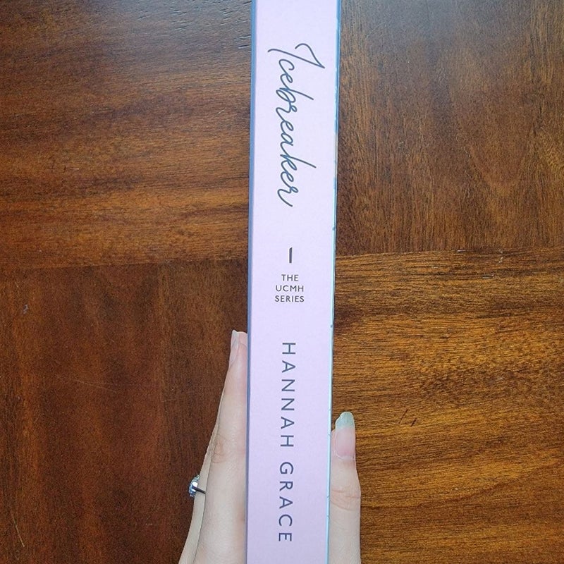 PINK-SPINE Icebreaker by Hannah Grace Novel Book Romance OOP ORIGINAL RETIRED
