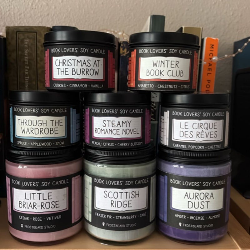✨Discontinued✨bookish candles, 8oz & 4oz