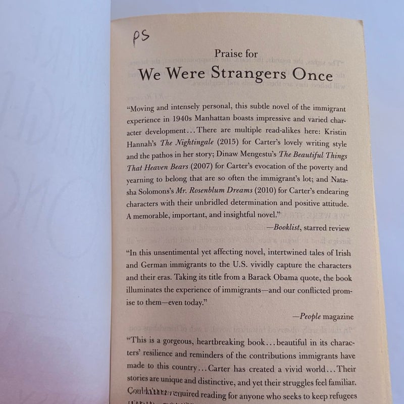 We Were Strangers Once