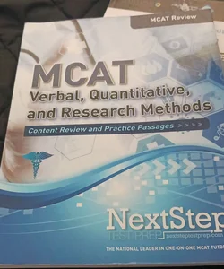MCAT Verbal, Quantitative, and Research Methods