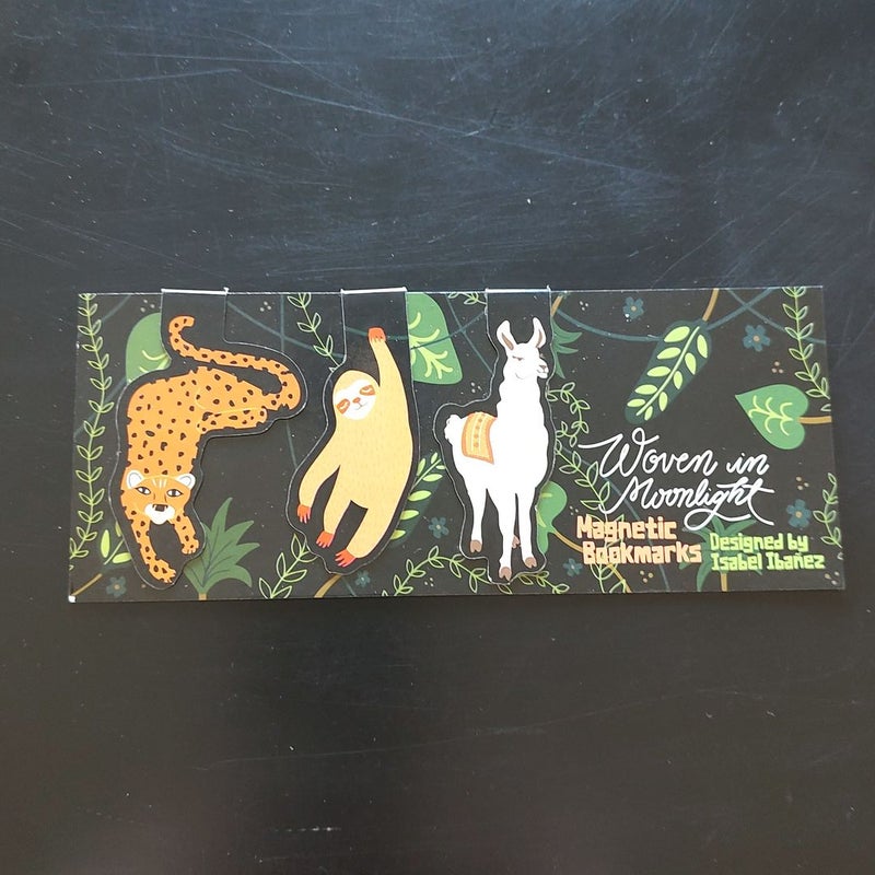 Woven in Moonlight magnetic bookmarks--Fairyloot July 2020 box