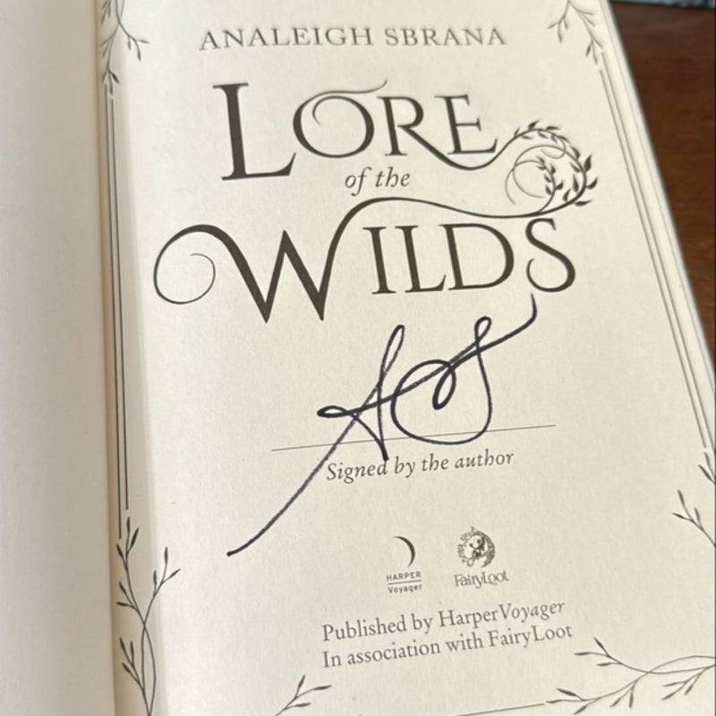 Lore of the Wilds - Fairyloot Edition Signed