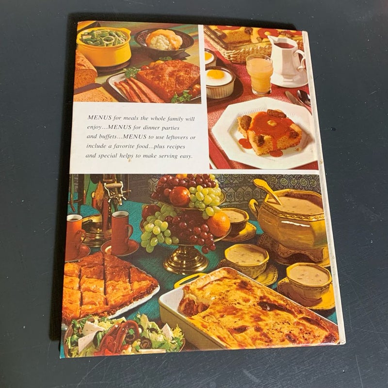 Better Homes & Gardens Menu Cookbook - 1972