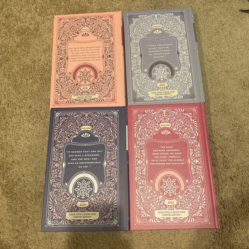 Once Upon a Book Club Bridgerton books 1-4