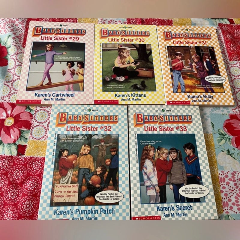 Baby-Sitters Club Little Sister Books- Lot of 5 (#29-33)