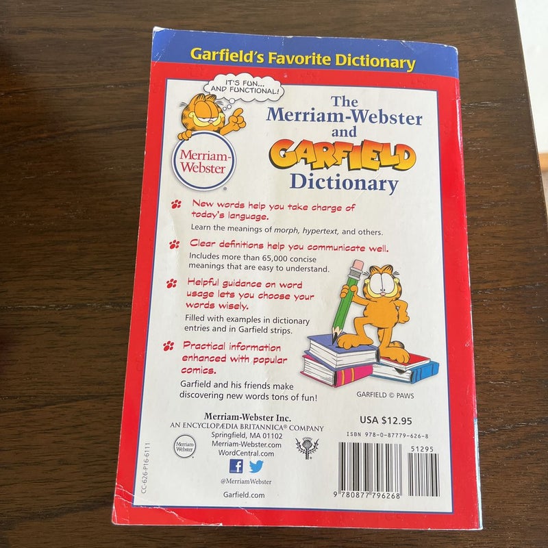 The Merriam Webster And Garfield Dictionary By Merriam Webster Paperback Pango Books 6562