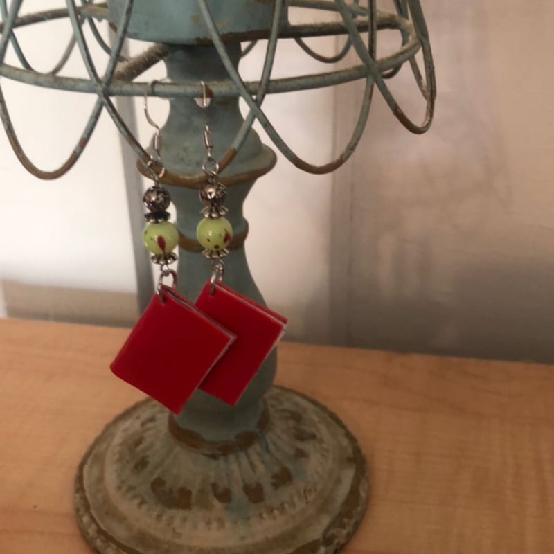 Handmade bookish earrings