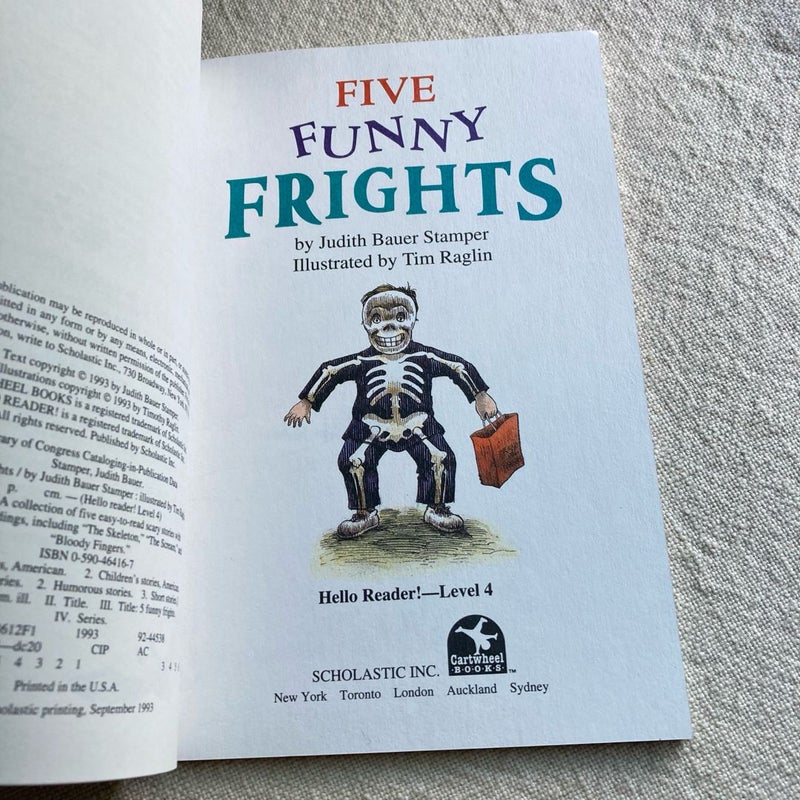 Five Funny Frights Hello Reader Level 4 Grades 2 & 3