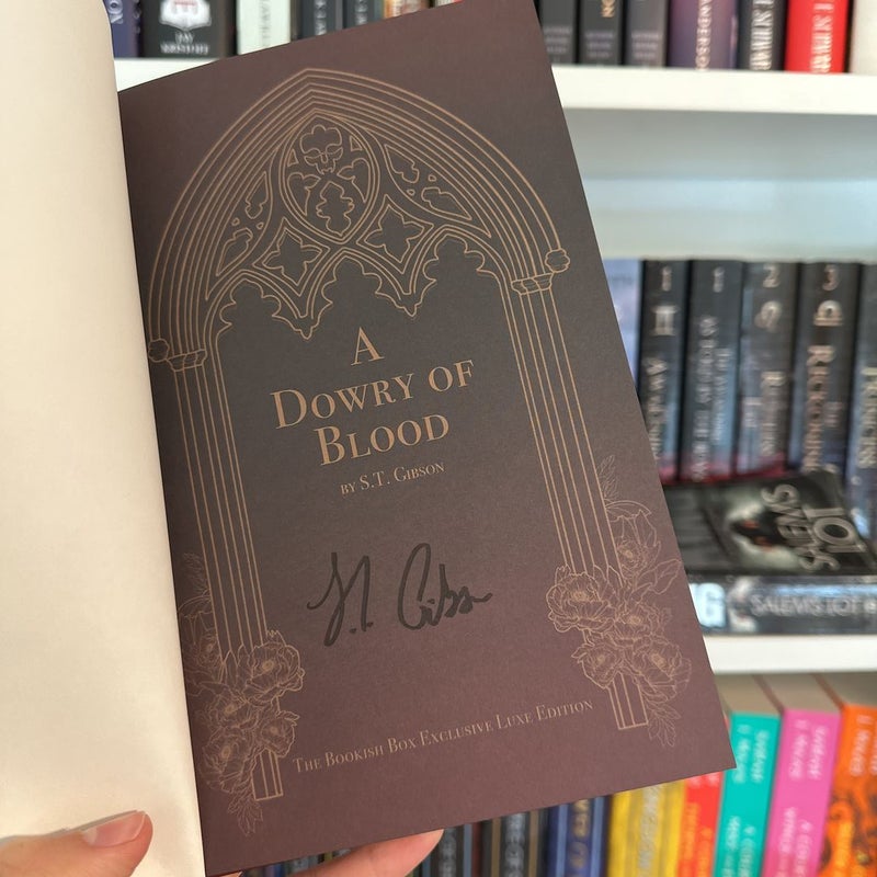 Bookish Box Signed Edition A DOWRY of BLOOD online by S . T . Gibson