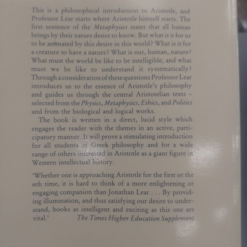 Aristotle: the desire to understand 