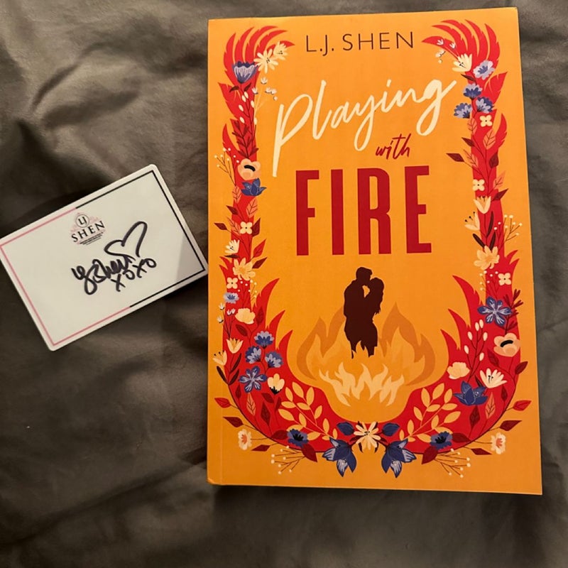 Playing with Fire, alternate cover with signed book plate