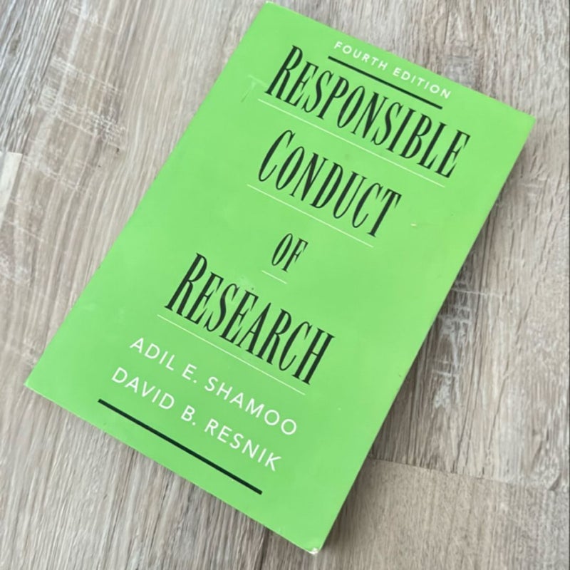 Responsible Conduct of Research