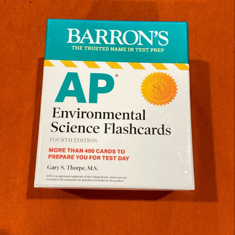 AP Environmental Science Flashcards, Fourth Edition: up-To-Date Review + Sorting Ring for Custom Study