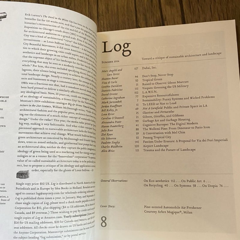 Log Vol. 8, Summer 2006