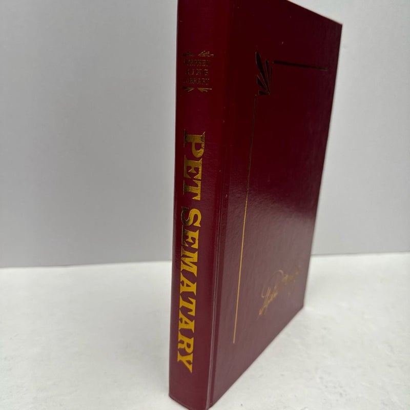 PET SEMATARY Stephen King Library “Red Leather” 