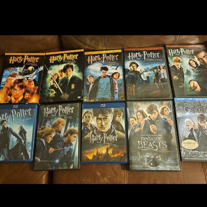 Harry Potter Blu-ray HD Extended Cut Bonus Scenes DVDs