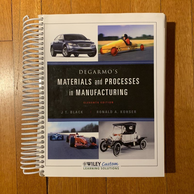 Materials and Processes in Manufactureing 11E for Western District