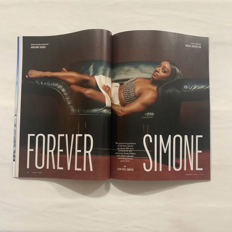 Vanity Fair Simone Biles “The Sky’s the Limit” Issue February 2024 Magazine