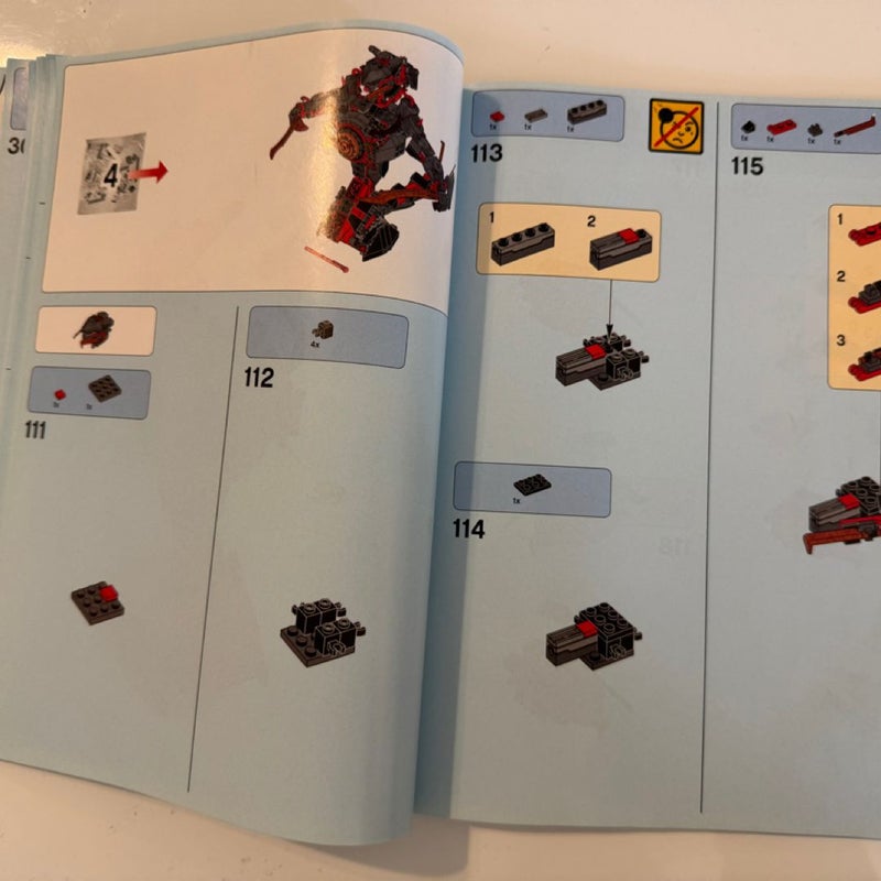 Instruction Manual Only for LEGO Ninjago Dawn Of Iron Doom Set 70626 Manual Only