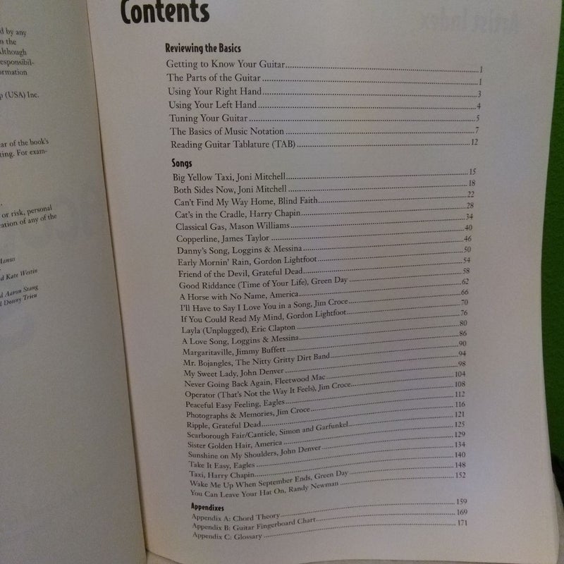 The Complete Idiot's Guide to Acoustic Guitar Songs