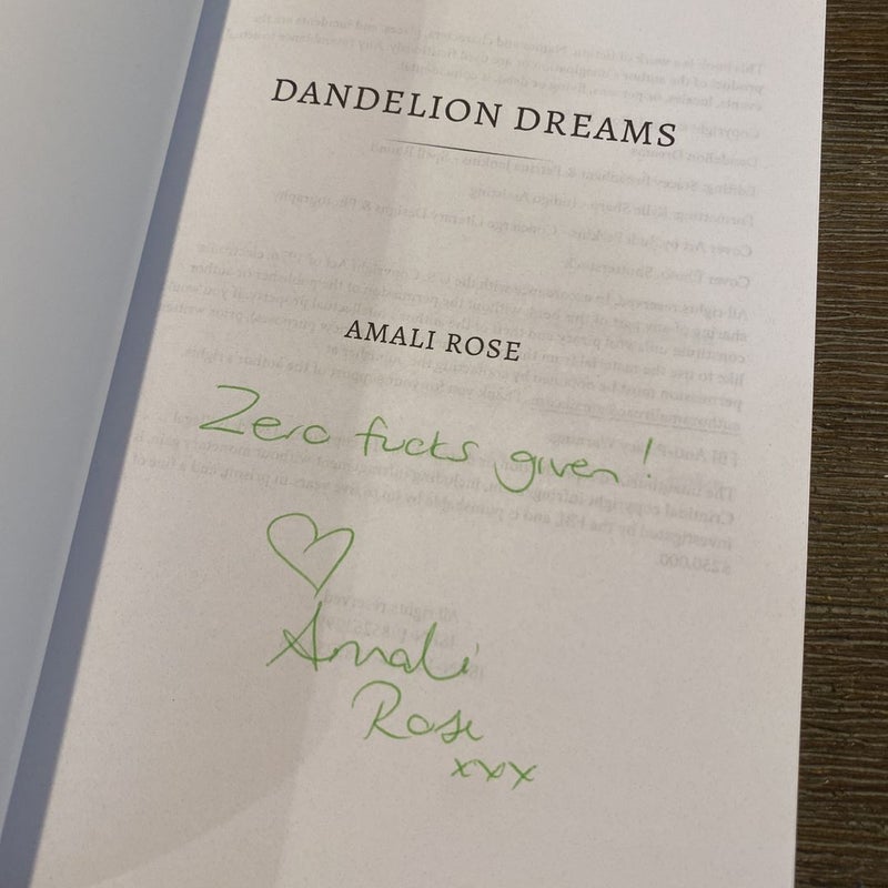 Dandelion Dreams - SIGNED