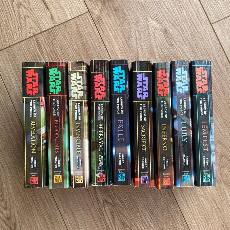Star Wars Legacy of the Force Complete Set #1-9