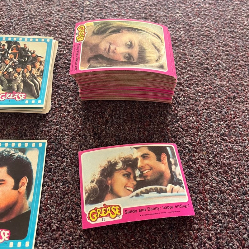 101 Grease Trading Cards & Stickers