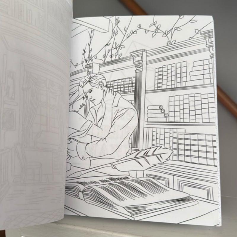 Dark Academia coloring book