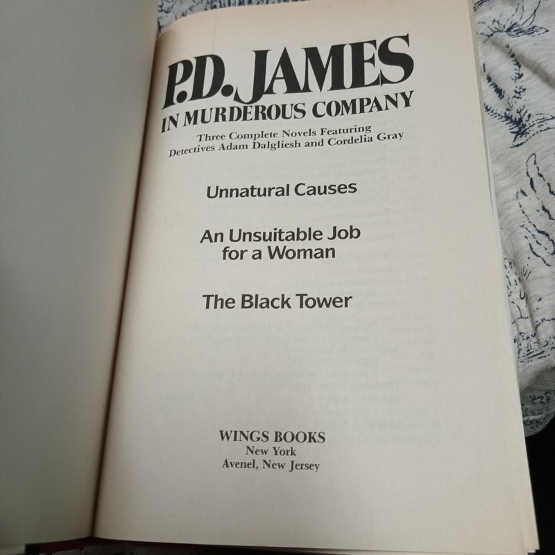 P. D. James Three Complete Novels Murder PDJ