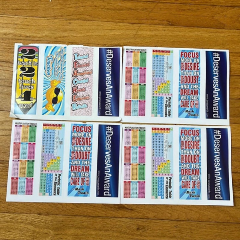 Lot of 16 Teacher Bookmarks
