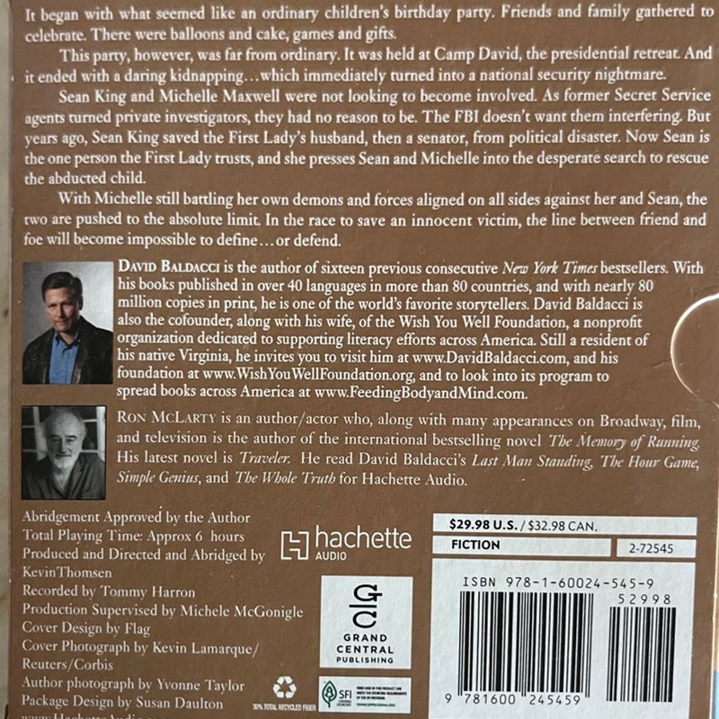 NIB David Baldacci Audio Books - 4 in All