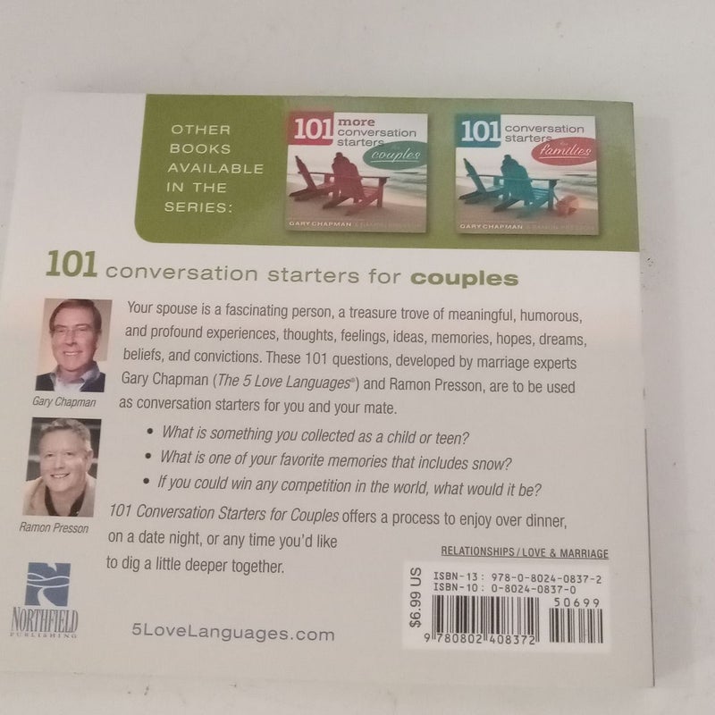 101 Conversation Starters for Couples