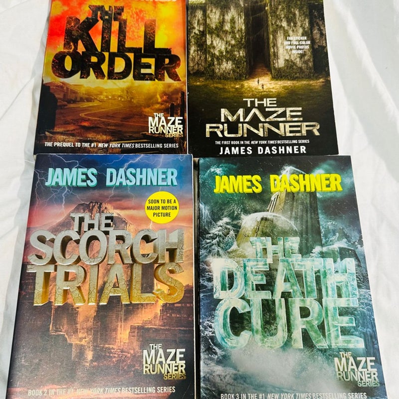 NEW- The Maze Runner 4 Book Set