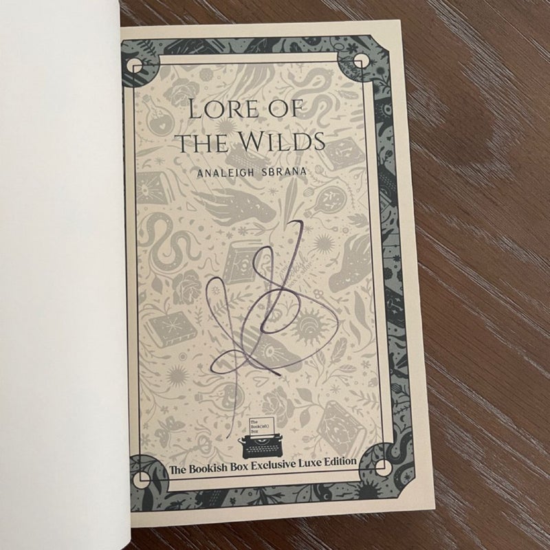 THE BOOKISH BOX Exclusive Edition Lore of the Wilds