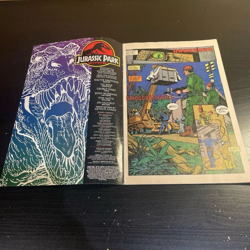 1993 Topps Jurassic Park #2 1st Printing Collectors Edition