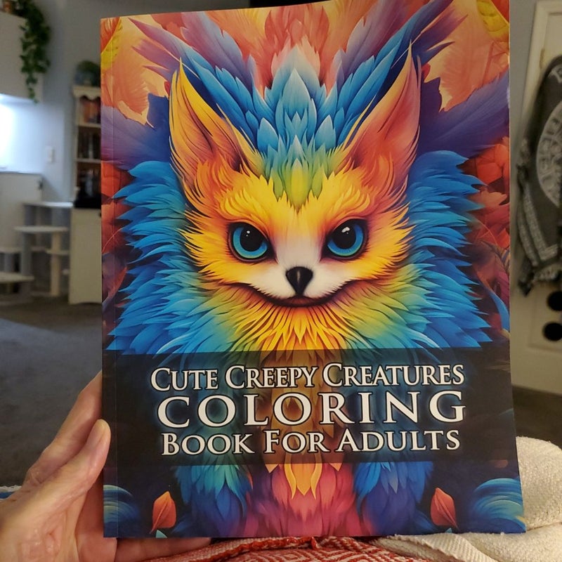 Cute Creepy Creatures Coloring Book for Adults