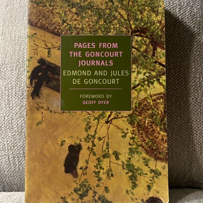 Pages from the Goncourt Journals