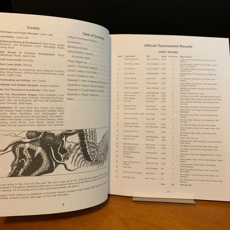 Dungeon Crawl Classics: Vault of the Dragon Kings, d20 Adventure